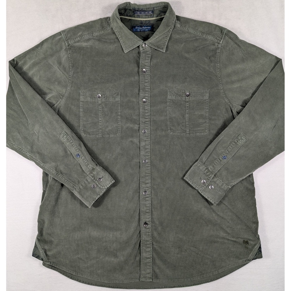 Lot of 3 Tommy Bahama Coastline Cord Long Sleeve Button-up Mens Shirts Size XL - Picture 4 of 8